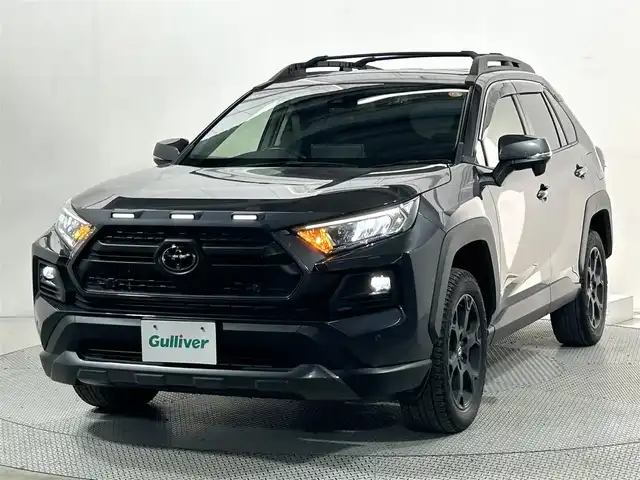 トヨタ ＲＡＶ４ アドベンチャー オフロードPKG 大阪府 2022(令4)年 3.9万km グレーメタリック 黒革シート 純正ディスプレイオーディオ バックカメラ デジタルインナーミラー パワーシート/ヒーター/エアコン ステアリングヒーター 電動リアゲート レーダーC 衝突軽減ブレーキ レーンアシスト ブラインドSM