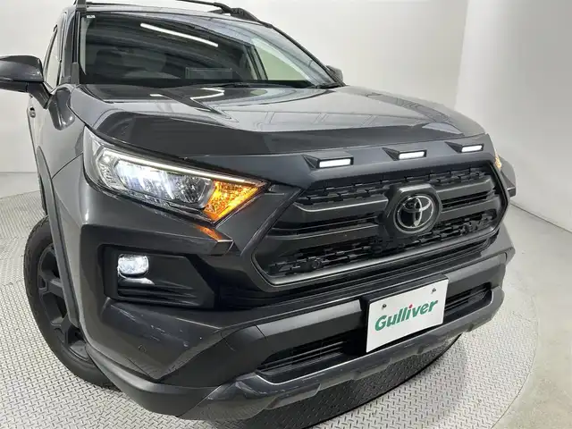 トヨタ ＲＡＶ４ アドベンチャー オフロードPKG 大阪府 2022(令4)年 3.9万km グレーメタリック 黒革シート 純正ディスプレイオーディオ バックカメラ デジタルインナーミラー パワーシート/ヒーター/エアコン ステアリングヒーター 電動リアゲート レーダーC 衝突軽減ブレーキ レーンアシスト ブラインドSM