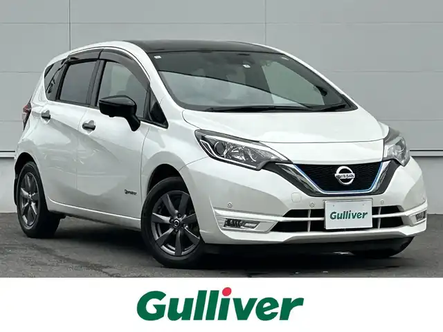 日産 ノート e－パワー X Bアロー 佐賀県 2019(令1)年 2.1万km ブリリアントホワイトパール/スーパーブラック 2トーン インテリジェントエマージェンシーブレーキ/追従型クルーズコントロール/前後コーナーセンサー/純正SDナビ (MM318D-W)/・アラウンドビューモニター/・フルセグTV/DVD/BT/純正ドライブレコーダー(DJ4-D)/デジタルインナーミラー/レーダー探知機(スーパーキャットA130)/純正15インチAW/LEDヘッドライト/フォグランプ/オートライト/ETC/スペアキーX1
