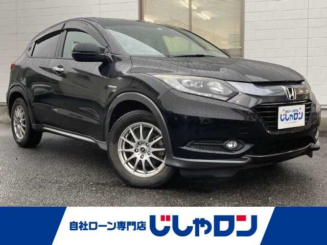 ホンダ ヴェゼル ハイブリッド X 福岡県 2014(平26)年 11.6万km クリスタルブラックパール (株)IDOMが運営する【じしゃロン八幡西店】の自社ローン対象車両になります。こちらは現金ご利用時の価格です。自社ローンご希望の方は別途その旨お申付け下さい。/純正HDDナビ/フルセグTV/（BT/CD/AM/FM）/バックカメラ/ETC/ドライブレコーダー/クルーズコントロール/LEDヘッドライト/オートライト/エンジンスタートボタン