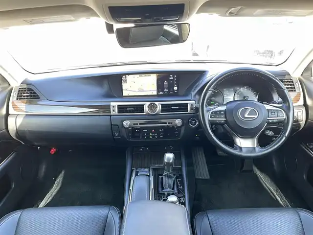 レクサス ＧＳ 300h Iパッケージ 兵庫県 2016(平28)年 7.5万km グラファイトブラックガラスフレーク 外部検査実施済み//OP 18インチAW（切削光輝）//OP クリアランスソナー//OP 3眼フルLEDヘッドランプ//OP アダプティブハイビームシステム//黒本革シート//前席ヒーター/ベンチレーション/電動/運転席メモリ付//メーカーSDナビ（12.3インチ）//地デジ/DVD/BT/USB/AUX//ステアリングリモコン//ステアリングヒーター//バックカメラ//ビルトインETC//電動リヤサンシェード//ドライブレコーダー//プリクラッシュセーフティ//レーンキープアシスト//タイヤ空気圧警報（TPMS）//レーダークルーズコントロール