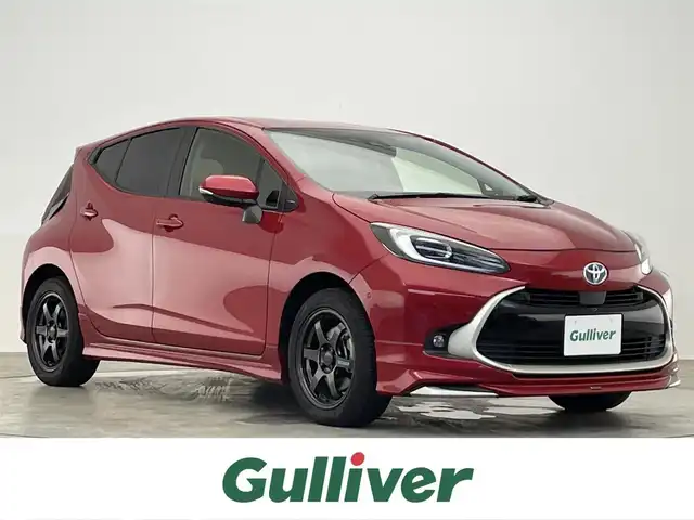 トヨタ アクア Z 滋賀県 2021(令3)年 6.5万km エモーショナルレッドⅡ 禁煙車/4WD/純正10.5インチナビ/Bluetooth.フルセグ.USB/全方位カメラ/衝突軽減ブレーキ/追従クルーズコントロール/レーンキープアシスト/ブラインドスポットモニター/モデリスタエアロ/オートライト/オートハイビーム/LEDヘッドライト/ビルトインETC2.0/RAYS16インチアルミホイール/前後ドライブレコーダー/スペアキー