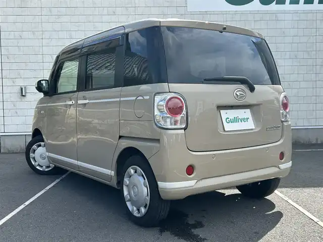 ダイハツ ムーヴ キャンバス G ホワイトアクセント VS SAⅢ 静岡県 2021(令3)年 4.3万km ナチュラルベージュマイカM 社外ナビ/　（フルセグTV/Bluetooth/CD/DVD）/衝突被害軽減システム/全方位カメラ/バックカメラ/運転席シートヒーター/両側パワースライドドア/横滑り防止装置/オートマチックハイビーム/プッシュスタート/スマートキー/前後ドライブレコーダー/純正フロアマット/LEDヘッドライト