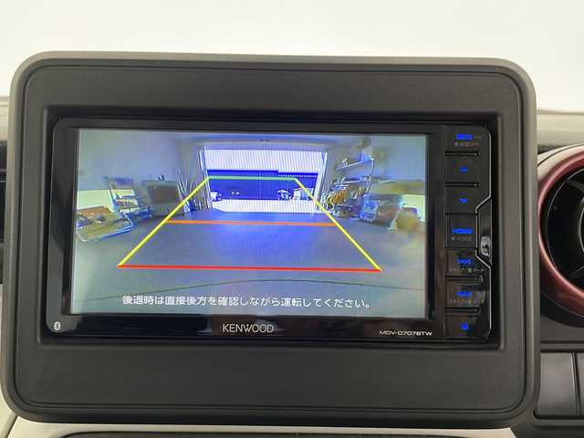 スズキ スペーシア HYBRID G 長野県 2020(令2)年 1.6万km オフブルーM ４WD/社外ナビ/CD・DVD再生/Bluetooth Audio/フルセグTV/バックカメラ/両側スライドドア/レーダーブレーキサポート/レーンディパーチャアラート/シートヒーター /スマートキー/プッシュスタート/オートライト/アイドリングストップ/横滑り防止装置