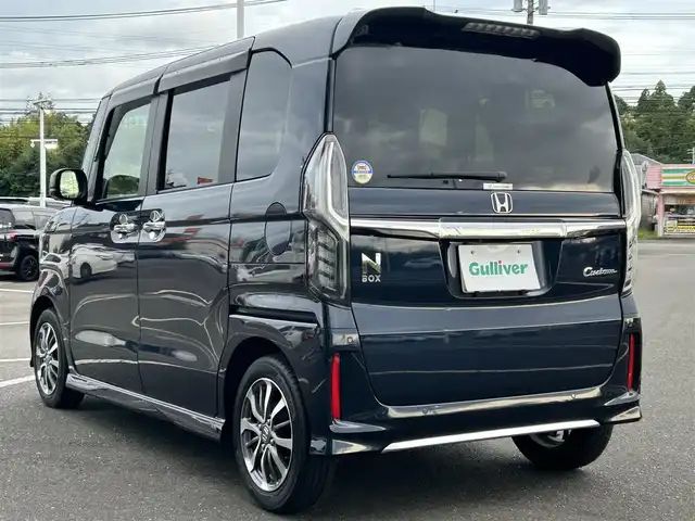 ホンダ Ｎ ＢＯＸ カスタム L 鹿児島県 2021(令3)年 1.4万km ミッドナイトブルービームM ホンダセンシング/純正8インチナビ/　　CD/DVD/MSV/フルセグTV/バックカメラ/アダプティブクルーズコントロール/片側パワースライドドア/シートヒーター/シートバックテーブル/LEDオートライト/純正14アルミホイール/プラズマクラスター付きオートエアコン/スマートキー/ETC