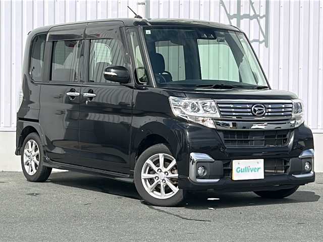 ダイハツ タント カスタム X SA Ⅲ 三重県 2017(平29)年 5.1万km ブラックマイカメタリック 社外ナビ　/バックカメラ　/片側パワースライドドア /運転席シートヒーター/前方ドライブレコーダー /レーンキープアシスト /衝突軽減ブレーキ /LEDヘッドライト /オートハイビーム /オートライト/ステアリングスイッチ/リアサンシェード/純正フロアマット /禁煙車