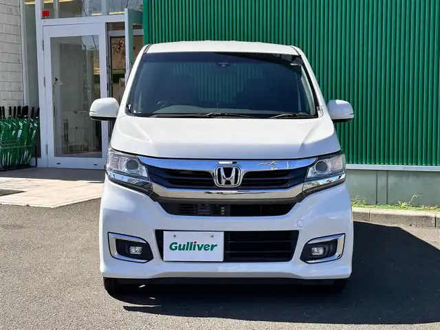 ホンダ Ｎ ＷＧＮ カスタム G SSパッケージⅡ 宮城県 2018(平30)年 5万km プラチナホワイトパール あんしんパッケージ/・シティブレーキアクティブシステム/・前席用i-サイドエアバッグシステム/＋サイドカーテンエアバッグシステム/純正ナビ（VXM-184VFi）/・CD/DVD/・Bluetooth/・フルセグTV/バックカメラ/ビルトインETC/ハーフレザーシート/シートヒーター/革巻きステアリング/ステアリングスイッチ/クルーズコントロール/HIDヘッドランプ/フォグランプ/オートライト/スマートキー＆プッシュスタート/電動格納ミラー/純正14インチAW/純正フロアマット/ドアバイザー