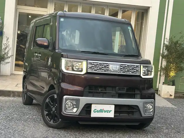 ダイハツ ウェイク G SA 埼玉県 2015(平27)年 10.4万km プラムブラウンクリスタルマイカ ターボ/スマートアシスト/純正ナビTV/バックカメラ/ETC/両側パワースライドドア/LEDヘッドライト/プッシュスタート/横滑り防止装置/オートライト