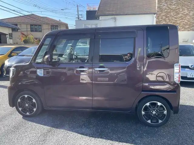 ダイハツ ウェイク G SA 大阪府 2015(平27)年 12.3万km プラムブラウンクリスタルマイカ 純正ナビ/-Bluetooth/フルセグTV/CD/DVD/FM/AM/衝突被害軽減ブレーキ/両側パワースライドドア/バックカメラ/ETC/プッシュスタート/スマートキー