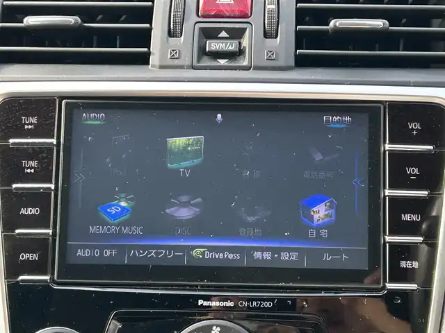 スバル レヴォーグ 2．0STIスポーツアイサイト 島根県 2017(平29)年 11.2万km クリスタルブラックシリカ 純正ナビ/CD/DVD/DTV/Bluetooth/バックカメラ/レーダークルーズコントロール/ブラインドスポットモニター/STI専用革シート/シートヒーター /パワーシート/メモリシート/BSM/ビルトインETC/プッシュスタート/スマートキー/スペアキー/USB入力端子/レーンキープアシスト/LEDオートライト