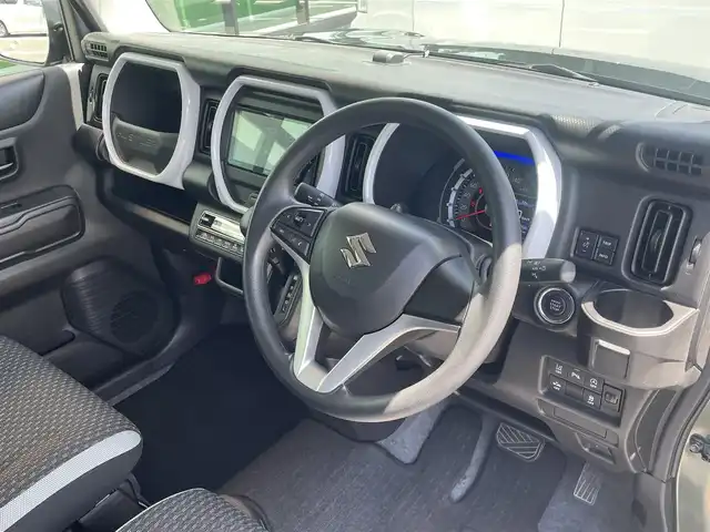 スズキ ハスラー HYBRID G 和歌山県 2020(令2)年 3.2万km クールカーキPM 社外7インチナビ（AVIN-LS01W)/バックカメラ/BT/CD/DVD/衝突被害軽減ブレーキ/レーンキープアシスト/横滑り防止/後方コーナーセンサー/オートライト/前後ドラレコ/ETC/前席シートヒーター/ヘッドライトレベライザー/ステアリングリモコン/社外フロアマット/ドアバイザー/アイドリングストップ/プッシュスタート