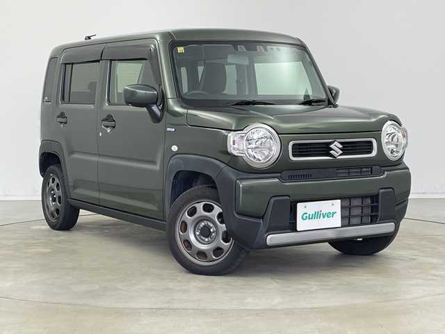 スズキ ハスラー HYBRID G 新潟県 2020(令2)年 3.2万km クールカーキPM 社外7インチナビ（AVIN-LS01W)/バックカメラ/BT/CD/DVD/衝突被害軽減ブレーキ/レーンキープアシスト/横滑り防止/後方コーナーセンサー/オートライト/前後ドラレコ/ETC/前席シートヒーター/ヘッドライトレベライザー/ステアリングリモコン/社外フロアマット/ドアバイザー/アイドリングストップ/プッシュスタート/ドアバイザー