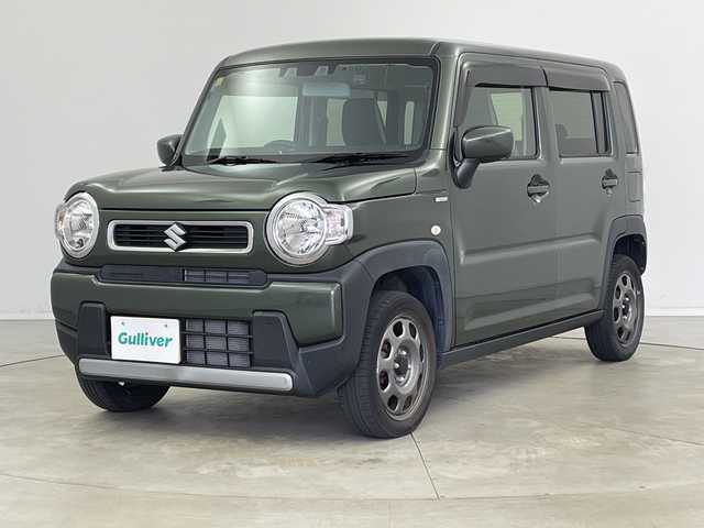 スズキ ハスラー HYBRID G 新潟県 2020(令2)年 3.2万km クールカーキPM 社外7インチナビ（AVIN-LS01W)/バックカメラ/BT/CD/DVD/衝突被害軽減ブレーキ/レーンキープアシスト/横滑り防止/後方コーナーセンサー/オートライト/前後ドラレコ/ETC/前席シートヒーター/ヘッドライトレベライザー/ステアリングリモコン/社外フロアマット/ドアバイザー/アイドリングストップ/プッシュスタート/ドアバイザー