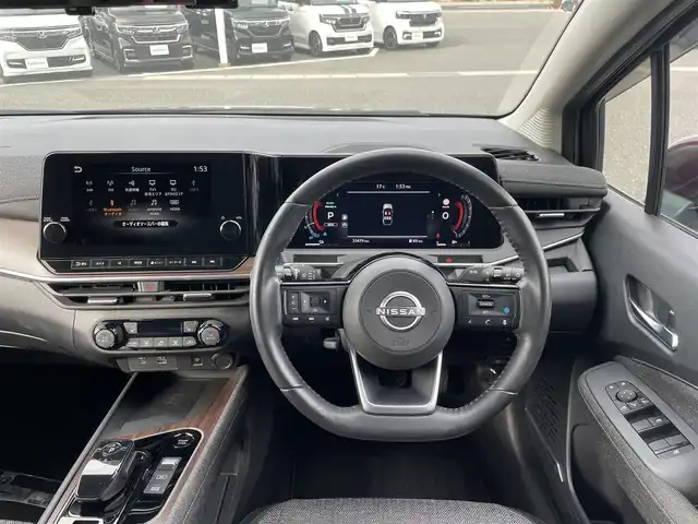 日産 オーラ G FOUR 島根県 2022(令4)年 3.4万km バーガンディー 登録時走行距離33479km/取扱説明書【車両/ナビ】/保証書/日産コネクト9インチナビ【Bluetooth/HDMI/アップルカープレイ/アンドロイドオート】/アラウンドビューモニター/プロパイロット/BOSEサウンドシステム/LEDヘッドライト/オートライト/前席シートヒーター/ステアリングヒーター/プッシュスタート/スマートキー(スペアスマート×1)/ハーフレザーシート/前後ドライブレコーダー/ビルトインETC/純正17インチAW