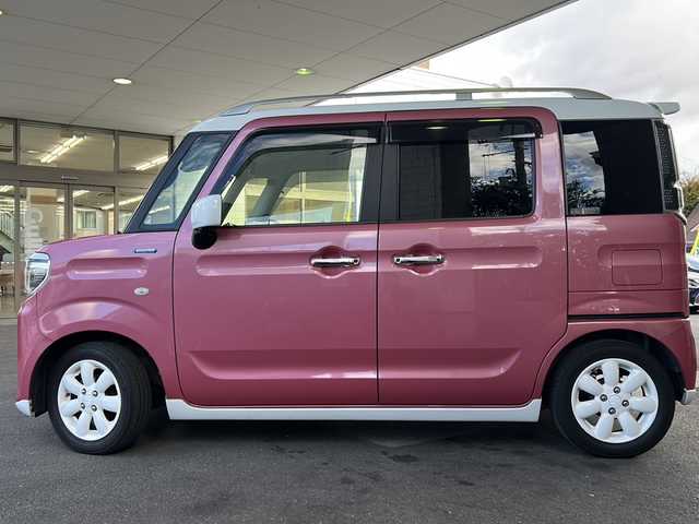 スズキ スペーシア HYBRID X 京都府 2018(平30)年 8.3万km チアフルピンクメタリック/ホワイト2トーンルーフ パナソニックSDナビ(CN-RZ846)/Bluetooth/CD/DVD再生機能/iPod/USB入力端子/HUD /全方位カメラ /衝突軽減ブレーキ /後方コーナーセンサー /レーンキープアシスト/横滑り防止/禁煙 /2トーン /LEDヘッドライト /オートライト/デジタルインナーミラー /ASSURAレーダー探知機(AR-46LA)/LONZAペダルカバー/前方ドライブレコーダー(HF-AHD-2309Y)/ルーフレール/純正AW14インチ/Wエアバッグ/運転席シートヒーター/両側パワースライドドア