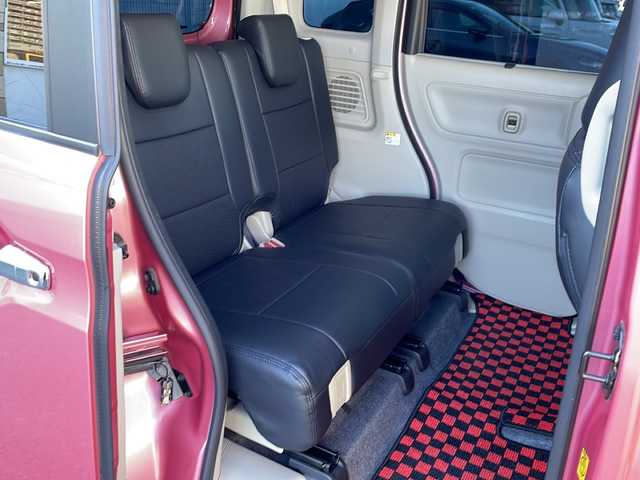 スズキ スペーシア HYBRID X 徳島県 2018(平30)年 8.3万km チアフルピンクメタリック/ホワイト2トーンルーフ 2トーン /ルーフレール/純正8インチSDナビ(CN-RZ846)/（Bluetooth/フルセグ/CD/DVD/iPod/USB）/全方位カメラ /両側パワースライドドア/運転席シートヒーター/デジタルインナーミラー /ASSURAレーダー探知機(AR-46LA)/LONZAペダルカバー/衝突軽減ブレーキ /後方コーナーセンサー /レーンキープアシスト/HUD /HIDヘッドライト /オートライト/ETC/前方ドライブレコーダー(HF-AHD-2309Y)/純正14AW/Wエアバッグ