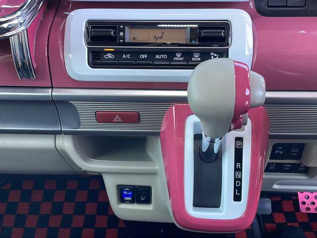 スズキ スペーシア HYBRID X 徳島県 2018(平30)年 8.3万km チアフルピンクメタリック/ホワイト2トーンルーフ 2トーン /ルーフレール/純正8インチSDナビ(CN-RZ846)/（Bluetooth/フルセグ/CD/DVD/iPod/USB）/全方位カメラ /両側パワースライドドア/運転席シートヒーター/デジタルインナーミラー /ASSURAレーダー探知機(AR-46LA)/LONZAペダルカバー/衝突軽減ブレーキ /後方コーナーセンサー /レーンキープアシスト/HUD /HIDヘッドライト /オートライト/ETC/前方ドライブレコーダー(HF-AHD-2309Y)/純正14AW/Wエアバッグ