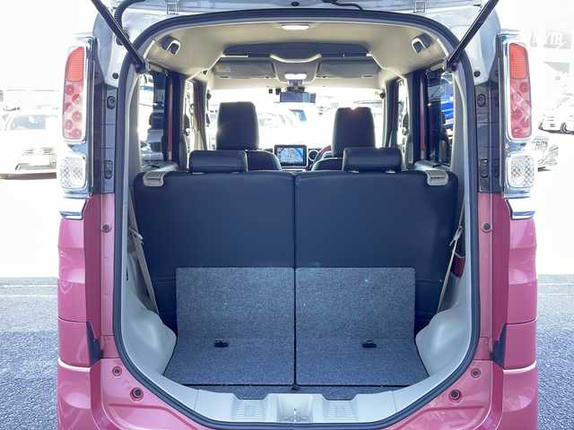 スズキ スペーシア HYBRID X 徳島県 2018(平30)年 8.3万km チアフルピンクメタリック/ホワイト2トーンルーフ 2トーン /ルーフレール/純正8インチSDナビ(CN-RZ846)/（Bluetooth/フルセグ/CD/DVD/iPod/USB）/全方位カメラ /両側パワースライドドア/運転席シートヒーター/デジタルインナーミラー /ASSURAレーダー探知機(AR-46LA)/LONZAペダルカバー/衝突軽減ブレーキ /後方コーナーセンサー /レーンキープアシスト/HUD /HIDヘッドライト /オートライト/ETC/前方ドライブレコーダー(HF-AHD-2309Y)/純正14AW/Wエアバッグ