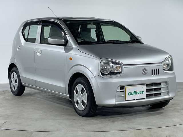 スズキ アルト L 福岡県 2016(平28)年 3.8万km シルキーシルバーメタリック アイドリングストップ/社外オーディオ/AUX接続/FM/AM/CD再生/シートヒーター/純正フロアマット/電動格納ミラー/オートライト/盗難防止装置/横滑り防止装置/純正ドアバイザー