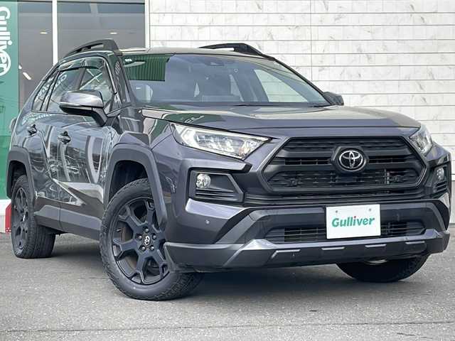 トヨタ ＲＡＶ４ アドベンチャー オフロードPKG 岩手県 2021(令3)年 7万km グレーメタリック 純正ディスプレイオ(ラジオ/USB/BT/Miracast)/寒冷地仕様/ビルトインETC/前後ドライブレコーダー/レザーシート(合皮)/プリクラッシュセーフティ/レーダークルーズコントロール/レーントレーシングアシスト/オートマチックハイビーム/ロードサインアシスト/TRDマットガード/ルーフレール/横滑り防止機能/LEDヘッドライト/フォグランプ/スマートキー/ステアリングスイッチ/電動格納ミラー/ウィンカーミラー/ドアバイザー