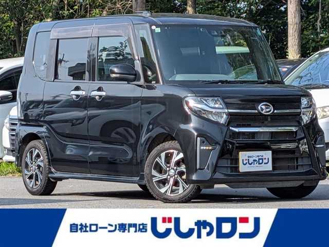 ダイハツ タント カスタム X 栃木県 2019(令1)年 12.2万km ブラックマイカメタリック (株)IDOMが運営する【じしゃロン宇都宮店】の自社ローン対象車両になります。こちらは現金またはオートローンご利用時の価格です。自社ローンご希望の方は別途その旨お申付け下さい。/社外ナビ(Bluetooth／CD／DVD／フルセグTV)/バックカメラ/衝突被害軽減システム/両側パワースライドドア/横滑り防止装置/ETC/アイドリングストップ/LEDヘッドライト/オートライト/ウィンカーミラー/電動格納ミラー/純正１４インチAW/プッシュスタート/スマートキー/フロアマット/スペアキー/スタッドレスタイヤ