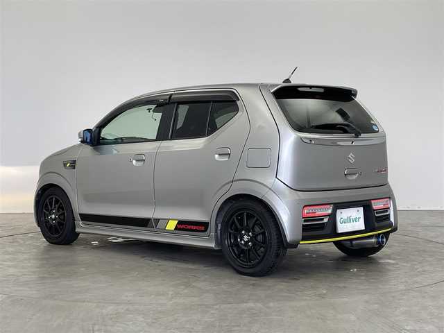 スズキ アルト ワークス 埼玉県 2019(令1)年 3.5万km スチールシルバーM 社外９インチナビ　バックカメラ　ＥＴＣ　ＬＥＤヘッドライト　スズキセーフティサポート　パドルシフト　ＲＳ－Ｒダウンサス　フジツボマフラー　純正アルミホイール　オートライト　スマートキー　地デジＴＶ