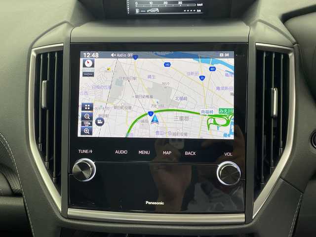 スバル フォレスター ハイブリッド アドバンス 鹿児島県 2022(令4)年 3.4万km クリスタルホワイトP メーカーナビ/フルセグＴＶ　ＤＶＤ/Ｂluetoothオーディオ/フロント・バック・サイドカメラ/ETC/リヤパワーゲート/全席シートヒーター/パドルシフト/前後ドライブレコーダー/ルーフレール/ステアリングヒーター/レーダークルーズコントロール/ＢＳＭ/ＬＫＡ
