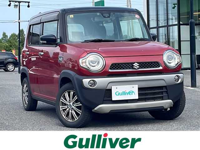 スズキ ハスラー X 道央・札幌 2014(平26)年 12.6万km フェニックスレッドパール/ブルーイッシュブラックパール 4WD/社外オーディオ/FM/AM/CD/AUX/衝撃被害軽減システム/ダウンヒルアシストコントロール/アイドリングストップ/横滑り防止システム/電動格納ミラー/前後ドラレコ/レーダー(AR-111EA)/D席シートヒーター/ETC/プッシュスタート/スマートキー/サマータイヤ純正AW付積込/165/60R15    2022年　山5mm