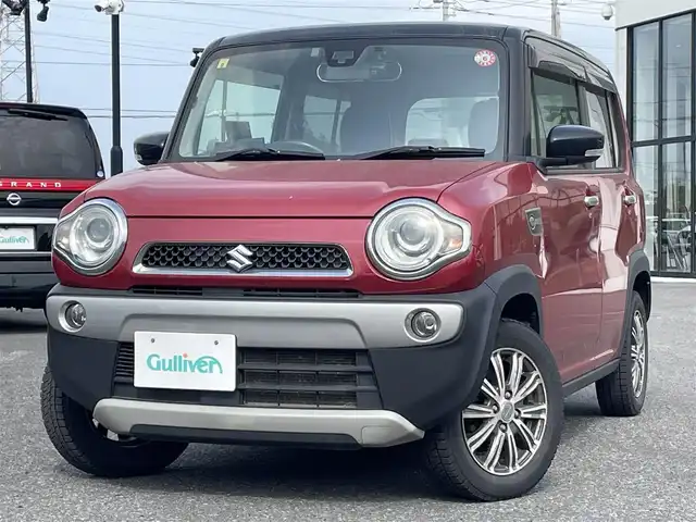 スズキ ハスラー X 道央・札幌 2014(平26)年 12.6万km フェニックスレッドパール/ブルーイッシュブラックパール 4WD/社外オーディオ/FM/AM/CD/AUX/衝撃被害軽減システム/ダウンヒルアシストコントロール/アイドリングストップ/横滑り防止システム/電動格納ミラー/前後ドラレコ/レーダー(AR-111EA)/D席シートヒーター/ETC/プッシュスタート/スマートキー/サマータイヤ純正AW付積込/165/60R15    2022年　山5mm