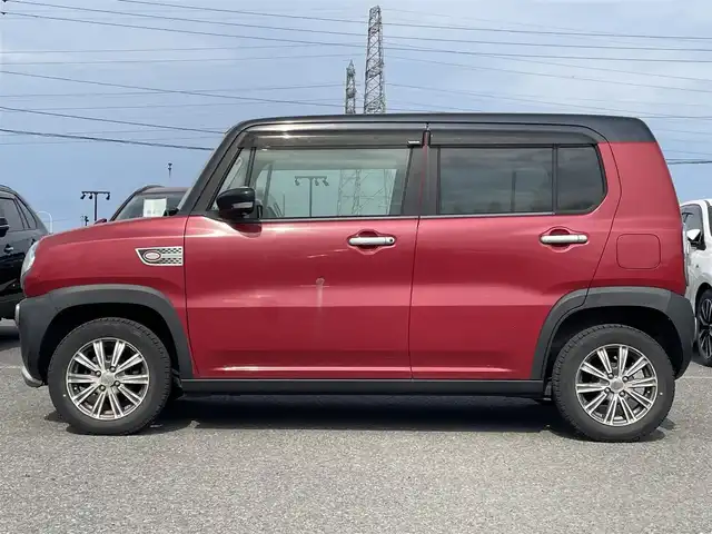 スズキ ハスラー X 道央・札幌 2014(平26)年 12.6万km フェニックスレッドパール/ブルーイッシュブラックパール 4WD/社外オーディオ/FM/AM/CD/AUX/衝撃被害軽減システム/ダウンヒルアシストコントロール/アイドリングストップ/横滑り防止システム/電動格納ミラー/前後ドラレコ/レーダー(AR-111EA)/D席シートヒーター/ETC/プッシュスタート/スマートキー/サマータイヤ純正AW付積込/165/60R15    2022年　山5mm