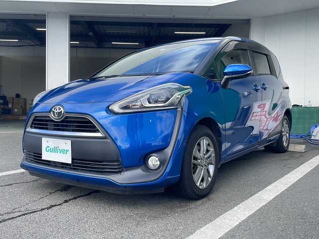 トヨタ シエンタ G 京都府 2016(平28)年 6.3万km コバルトブルーメタリック 純正メモリナビ　フルセグ　Ｂｌｕｅｔｏｏｔｈオーディオ　ＤＶＤ再生　バックカメラ　両側パワースライドドア　スマートキー　ビルトインＥＴＣ　純正アルミホイール　ＬＥＤヘッドライト　スマートキー　ドラレコ