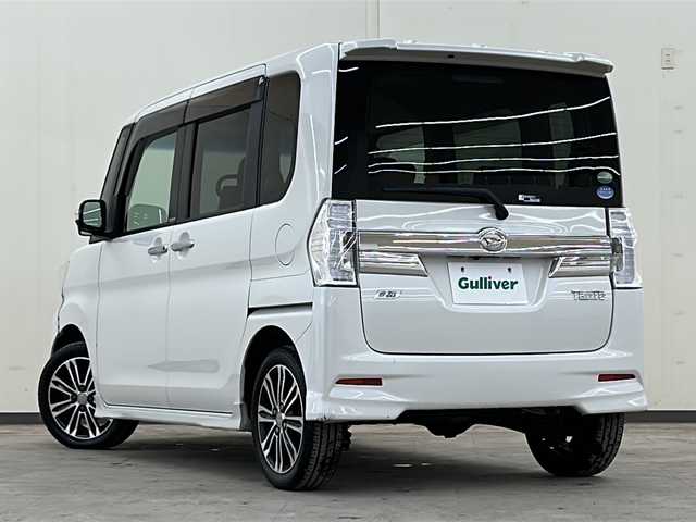 ダイハツ タント カスタム RS トップED SA 道央・札幌 2014(平26)年 3.6万km パールホワイトⅢ /4WD//純正ナビ：NMCK-W64/（CD/DVD/SD/ラジオ/ワンセグ）//バックカメラ//両側パワースライドドア//アイドリングストップ//横滑り防止装置//衝突被害軽減システム//ETC//ステアリングスイッチ//オートエアコン//オートライト//フォグライト//スマートキー//電動格納ミラー