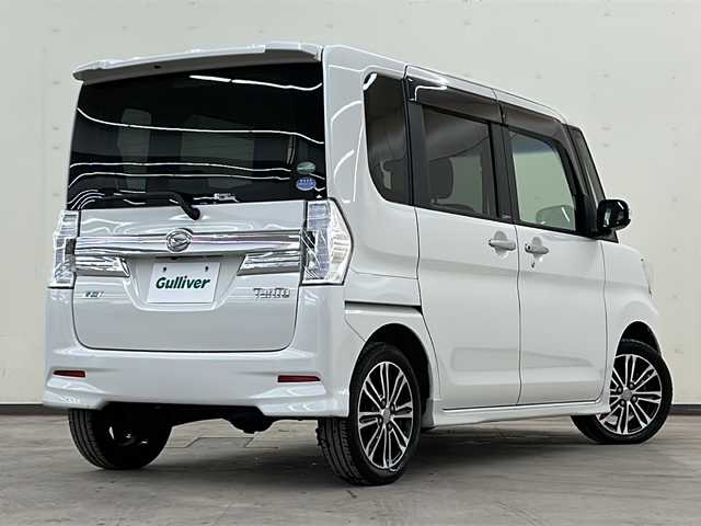 ダイハツ タント カスタム RS トップED SA 道央・札幌 2014(平26)年 3.6万km パールホワイトⅢ /4WD//純正ナビ：NMCK-W64/（CD/DVD/SD/ラジオ/ワンセグ）//バックカメラ//両側パワースライドドア//アイドリングストップ//横滑り防止装置//衝突被害軽減システム//ETC//ステアリングスイッチ//オートエアコン//オートライト//フォグライト//スマートキー//電動格納ミラー