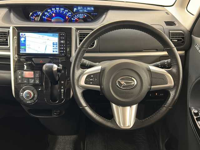 ダイハツ タント カスタム RS トップED SA 道央・札幌 2014(平26)年 3.6万km パールホワイトⅢ /4WD//純正ナビ：NMCK-W64/（CD/DVD/SD/ラジオ/ワンセグ）//バックカメラ//両側パワースライドドア//アイドリングストップ//横滑り防止装置//衝突被害軽減システム//ETC//ステアリングスイッチ//オートエアコン//オートライト//フォグライト//スマートキー//電動格納ミラー