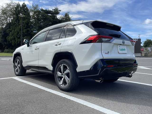 トヨタ ＲＡＶ４ ＰＨＶ G Z 福島県 2021(令3)年 4.9万km ホワイトパールクリスタルシャイン 純正ナビ/BT/フルセグTV、/バックカメラ/アラウンドビューモニター/ETC/純正フロアマット/オートライト/オートハイビーム/レーンキープアシスト/ステアリングヒーター/パワーバックドア/ブレーキホールド/ルーフレール/PHEV/