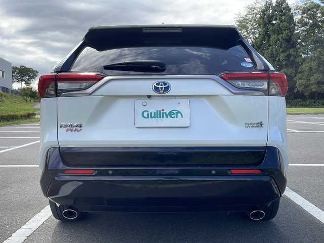 トヨタ ＲＡＶ４ ＰＨＶ G Z 福島県 2021(令3)年 4.9万km ホワイトパールクリスタルシャイン 純正ナビ/BT/フルセグTV、/バックカメラ/アラウンドビューモニター/ETC/純正フロアマット/オートライト/オートハイビーム/レーンキープアシスト/ステアリングヒーター/パワーバックドア/ブレーキホールド/ルーフレール/PHEV/