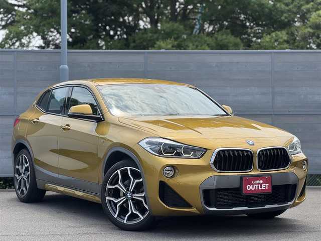ＢＭＷ Ｘ２ xDrive 18d MスポーツX 三重県 2019(平31)年 5.9万km ガルバニックゴールドメタリック コンフォートパッケージ/純正HDDナビ/・Bluetooth/社外地デジTVチューナー/Wシートヒーター/LEDヘッドライト/フォグランプ/クリアランスソナー/クルーズコントロール/スマートキー×2/プッシュスタート/Mスポーツサスペンション/ミラー一体型ETC/ステアリングリモコン/レーダー探知機（Z191R）/電動パーキングブレーキ/純正19インチアルミホイール