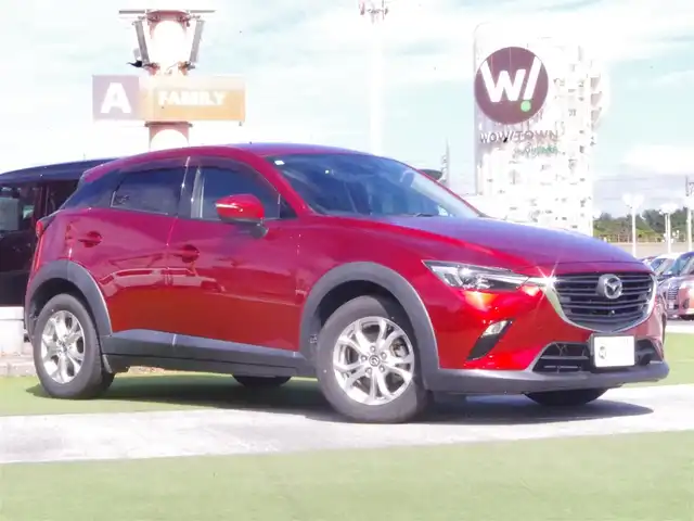 マツダ ＣＸ－３ XD 千葉県 2018(平30)年 5.3万km ソウルレッドクリスタルM スマートシティブレーキサポート/ブラインドスポットモニタリング/純正SDナビ/地デジTV/【DVD/CD再生機能　Bluetooth】/360°ビュー・モニター/ドライブレコーダー/革巻きステアリング/ステアリングスイッチ/ETC/LEDヘッドライト/ウインカーミラー/コーナーセンサー/純正16インチアルミホイル/サイド/カーテンエアバッグ/アドバンストキーレスエントリー