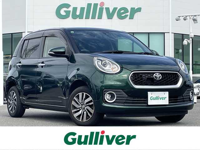 トヨタ パッソ モーダ　Gパッケージ 佐賀県 2017(平29)年 10.3万km ブラックマイカメタリック/ダークエメラルドマイカ 2トーン 純正7インチSDナビゲーション/・フルセグTV/AM/FM/DISC/SD/SDREC/Bluetooth/バックカメラ/前方ドライブレコーダー/ビルトインETC/ISOFIX対応/純正14インチアルミホイール/純正LEDヘッドライト/純正フォグライト/ドアバイザー/トヨタセーフティーセンス/・プリクラッシュセーフティー/・ブラインドスポットモニター/・レーンディーパーチャーアラート/・クリアランスソナー/・先行車発進アラーム/。ロードサインアシスト