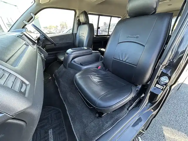 トヨタ ハイエース GL ロング 鳥取県 2012(平24)年 9.7万km ブラックマイカ ALPINE8型ナビ/フルセグ/DVD/CD/BT/バックカメラ・ETC/ALPINEフリップダウンモニター/社外16インチアルミホイール/片側パワースライドドア/キセノンライト/フォグライト/レザー調シートカバー/100V電源/キーレスキー/フロアマット/ドアバイザー/スペアキー2本