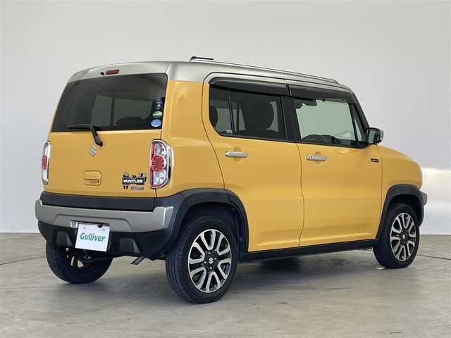 スズキ ハスラー Jスタイル Ⅲ 埼玉県 2018(平30)年 5万km アクティブイエロー/スチールシルバー2トーン 社外７インチナビ　スズキセーフティーサポート　バックカメラ　シートヒーター　ETC ドライブレコーダー　ステアリングスイッチ　ツートン　純正アルミホイール　スマートキー  LEDヘッドライト　オートライト