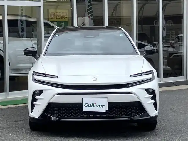 トヨタ クラウン スポーツ Z 山口県 2024(令6)年 0.4万km プレシャスホワイトパール ワンオーナー/12.3インチHDディスプレイナビ・TV/AppleCarpPlay/AndroidAuto/パノラミックビューカメラ/パノラマガラスルーフ/クロ革シート/シートベンチレーション/ヒーター/パワーシート/アドバンストパーク/プリクラッシュセーフティ/レーンディパーチャーアラート/ブラインドスポットモニター/プロアクティブドライビングアシスト/リアクロストラフィックアラート/リアカメラディテクション/ヘッドアップディスプレイ/パーキングサポートブレーキ/レーダークルーズコントロール/LEDオートライト/ETC2.0/スマートキー/置くだけ充電/デジタルインナーミラー/ハンズフリーパワーバックドア/21inアルミホイール