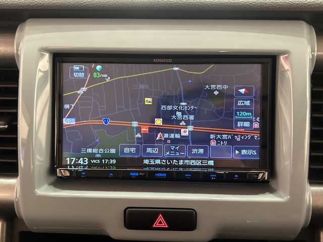 スズキ ハスラー タフワイルド 埼玉県 2018(平30)年 4.1万km フェニックスレッドパール/ブラック 2トーン デュアルカメラブレーキサポート　/純正メモリナビ/　　CD/DVD/BT/フルセグ/LEDオートライト /ハーフレザーシート/シートヒーター /純正15インチアルミホイール /ステアリングスイッチ /禁煙車