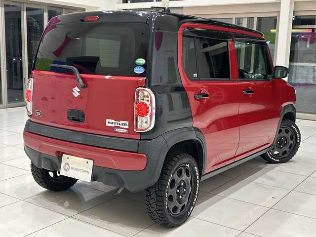 スズキ ハスラー タフワイルド 埼玉県 2018(平30)年 4.1万km フェニックスレッドパール/ブラック 2トーン デュアルカメラブレーキサポート　/純正メモリナビ/　　CD/DVD/BT/フルセグ/LEDオートライト /ハーフレザーシート/シートヒーター /純正15インチアルミホイール /ステアリングスイッチ /禁煙車