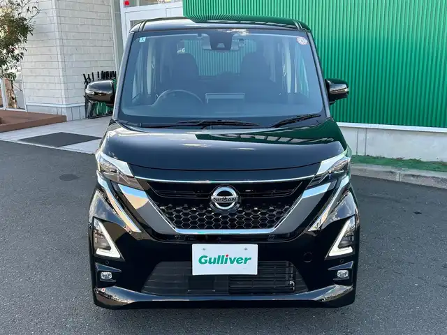 日産 ルークス HWS Gターボ プロパイロットED 宮城県 2022(令4)年 4.4万km ブラック 快適パックA/・プラズマクラスター付リアシーリングファン/・撥水加工シート/・パーソナルテーブル（後席）/・USBソケット（助手席シートバック）/・ロールサンシェード（リアドア）/＝＝＝/プロパイロット/インテリジェントエマージェンシーブレーキ/踏み間違い衝突防止アシスト/インテリジェントLI（車線逸脱防止支援システム）/LDW（車線逸脱警報）/インテリジェントFCW（前方衝突予測警報）/インテリジェントDA（ふらつき警報）/標識認識機能/コーナーセンサー/純正9インチナビ（MM321D-L）/・CD/DVD/・Bluetooth/・フルセグTV/インテリジェントアラウンドビューモニター/ビルトインETC/ドライブレコーダー/ハンズフリーパワースライドドア/革巻きステアリング/ステアリングスイッチ/電動パーキングブレーキ/ブレーキホールド/アダプティブLEDヘッドランプ/フォグランプ/オートライト/スマートキー＆プッシュスタート/スペアキー/電動格納ミラー/純正15インチAW/フロアマット/ドアバイザー