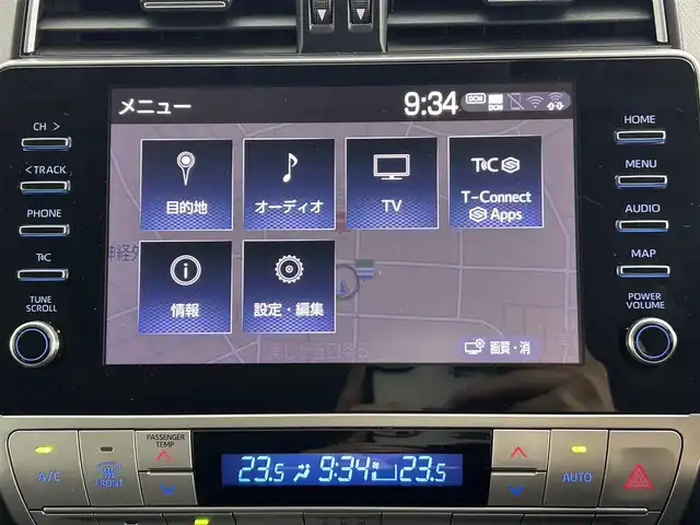 トヨタ ランドクルーザー プラド TZ－G 道央・札幌 2020(令2)年 6.8万km ホワイトパールクリスタルシャイン ・4WD/・寒冷地仕様/・サンルーフ/・トヨタセーフティセンス/・プリクラッシュセーフティ/・レーンキープアシスト/・レーダークルーズコントロール/・オートハイビーム/・先行車発進告知/・標識認識システム/・ブラインドスポットモニター/・センターデフロック/・リアエアサス自動乗降モード/・マルチテレインセレクト/・純正ディスプレイオーディオ/・ナビ機能/フルセグ/BT/・アラウンドビューモニター/・パワーシート/・シートヒーター&クーラー/・シートメモリ/・レザーシート/・ヒッチメンバー/・純正ドライブレコーダー/・LEDヘッドライト