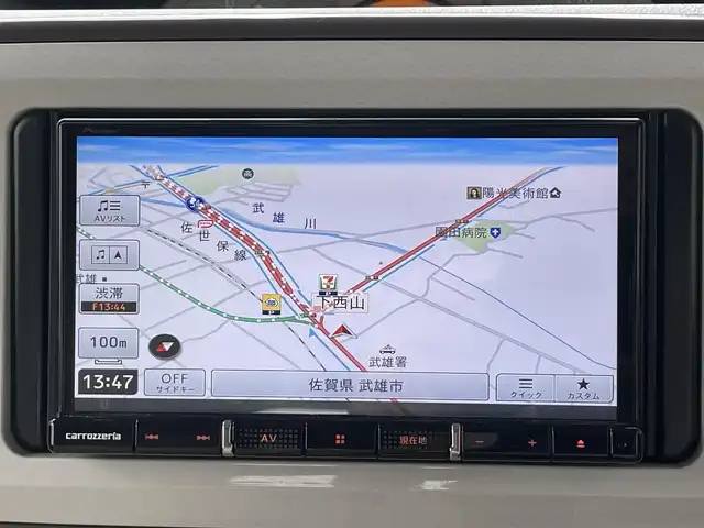 ダイハツ ムーヴ キャンバス X LTD メイクアップ SA Ⅲ 佐賀県 2017(平29)年 5.5万km パールホワイトⅢ/ナチュラルベージュマイカメタリック 2トーン スマートアシストIII　/バックセンサー　/社外ナビ　/・バックカメラ　/・フルセグTV/BT/CD/DVD/ETC　/社外ドラレコ(DRV-340)/両側パワースライドドア　/プッシュスタート　/アイドリングストップ　/スペアキー×1　/取扱説明書　/保証書