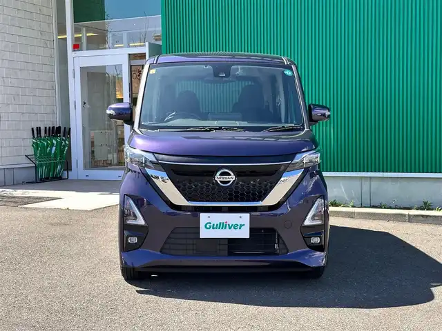 日産 ルークス HWS X プロパイロットED 宮城県 2020(令2)年 4.7万km アメジストパープル プロパイロット/インテリジェントエマージェンシーブレーキ/踏み間違い衝突防止アシスト/車線逸脱防止支援システム/車線逸脱警報/前方衝突予測警報/ふらつき警報/標識認識機能/インテリジェントアラウンドビューモニター/純正9インチナビ（MM319D-L）/・CD/DVD/・Bluetooth/・フルセグTV/ビルトインETC/ドライブレコーダー/ハンズフリーパワースライドドア（両側）/アダプティブLEDヘッドランプ/フォグランプ/オートライト/電動パーキングブレーキ/ブレーキホールド/電動格納ミラー/純正14インチAW/純正ドアバイザー/純正フロアマット/W/サイド/カーテン/ニーエアバッグ