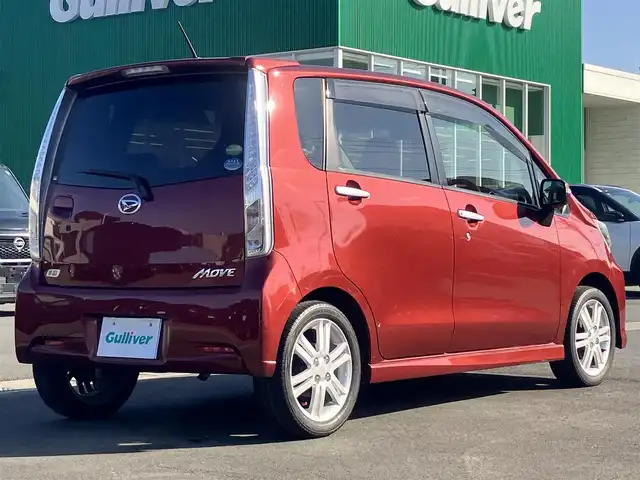 ダイハツ ムーヴ カスタム RS SA 静岡県 2014(平26)年 5.9万km ファイアークォーツレッドM エンジンスタートボタン/パワーウィンドウ/パワーステアリング/アイドリングストップ/ターボ/スマートキー/オートエアコン/ベンチシート/純正フロアマット/純正アルミホイール/布シート/ABS/横滑り防止装置/盗難防止装置/オートライト/LEDヘッドライト/Wエアバッグ/衝突軽減システム/momoステアリング