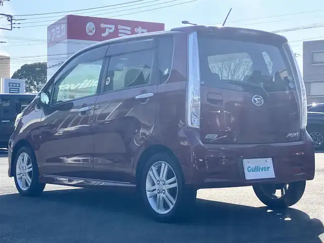 ダイハツ ムーヴ カスタム RS SA 静岡県 2014(平26)年 5.9万km ファイアークォーツレッドM エンジンスタートボタン/パワーウィンドウ/パワーステアリング/アイドリングストップ/ターボ/スマートキー/オートエアコン/ベンチシート/純正フロアマット/純正アルミホイール/布シート/ABS/横滑り防止装置/盗難防止装置/オートライト/LEDヘッドライト/Wエアバッグ/衝突軽減システム/momoステアリング